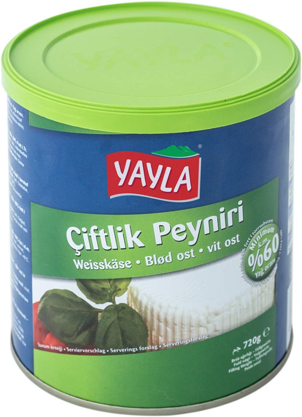 Yayla White Cheese 60% Fat I.D.M- Feta Cheese- Beyaz Peynir 400g