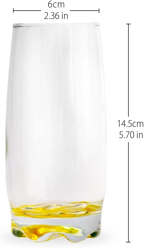 LAV 6x Multicolour 390ml Adora Highball Glasses