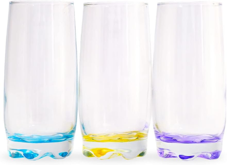 LAV 6x Multicolour 390ml Adora Highball Glasses