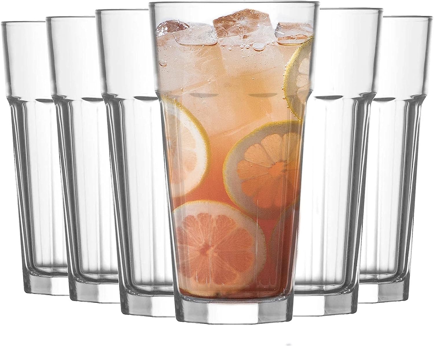 LAV 6X Clear 360ml Aras Highball Glasses