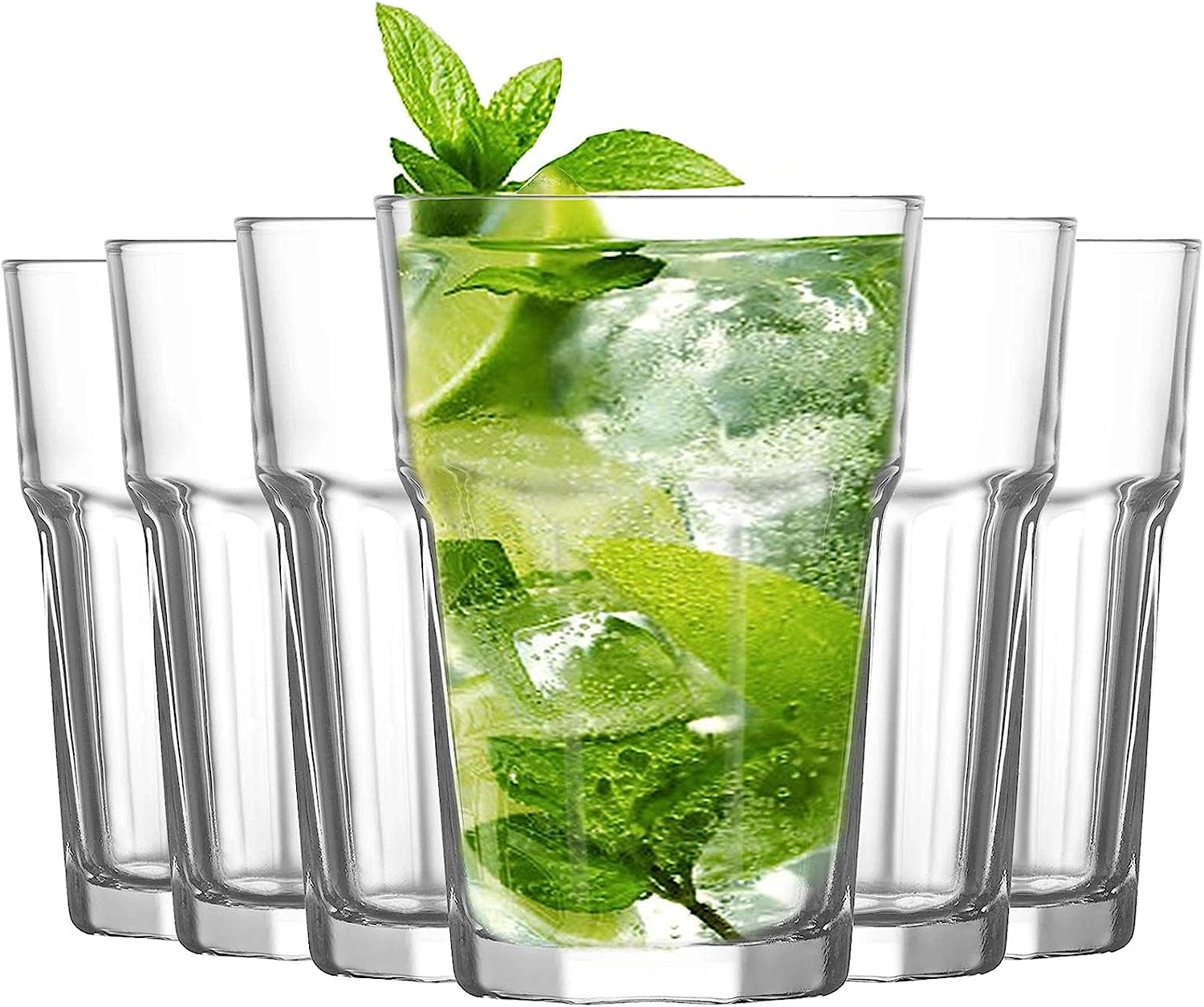 LAV 6X Clear 360ml Aras Highball Glasses