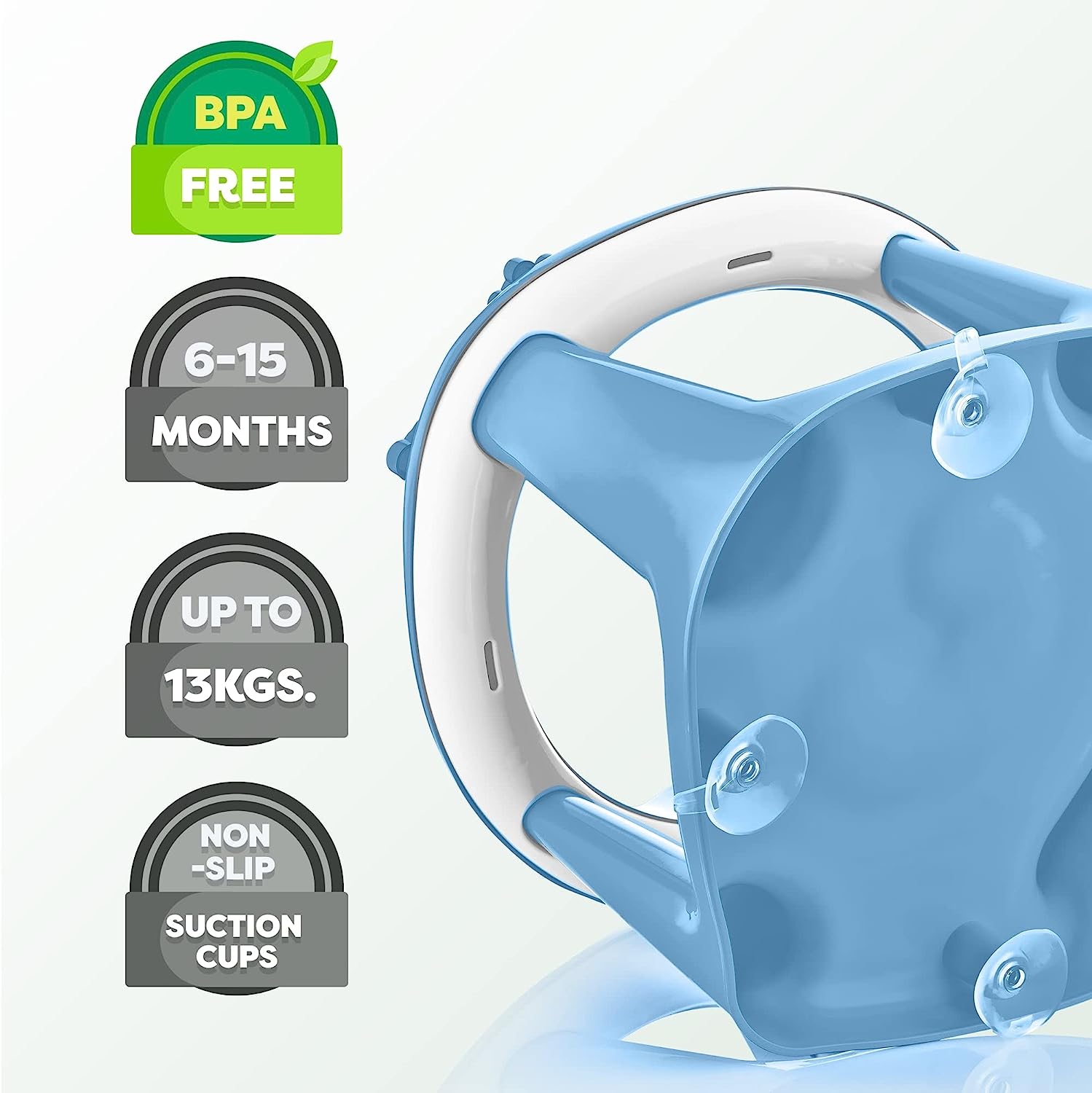 3-in-1 Baby Bath Support Seat Blue