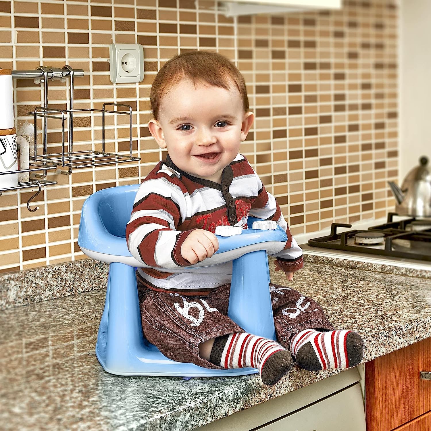 3-in-1 Baby Bath Support Seat Blue