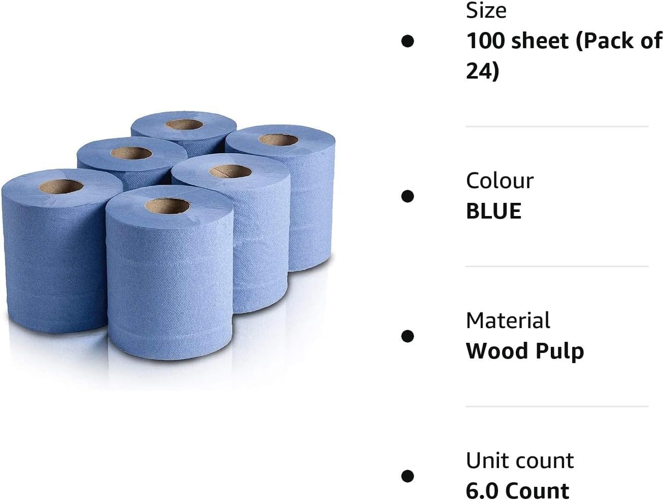 Centrefeed Blue Kitchen & Toilet Wipes Roll