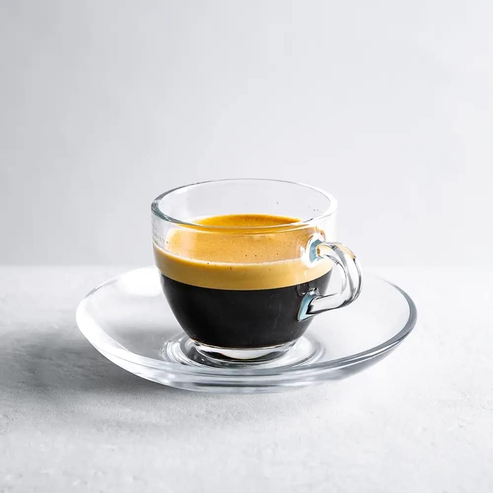 12-Piece Set of Espresso Cups with Basic Saucers