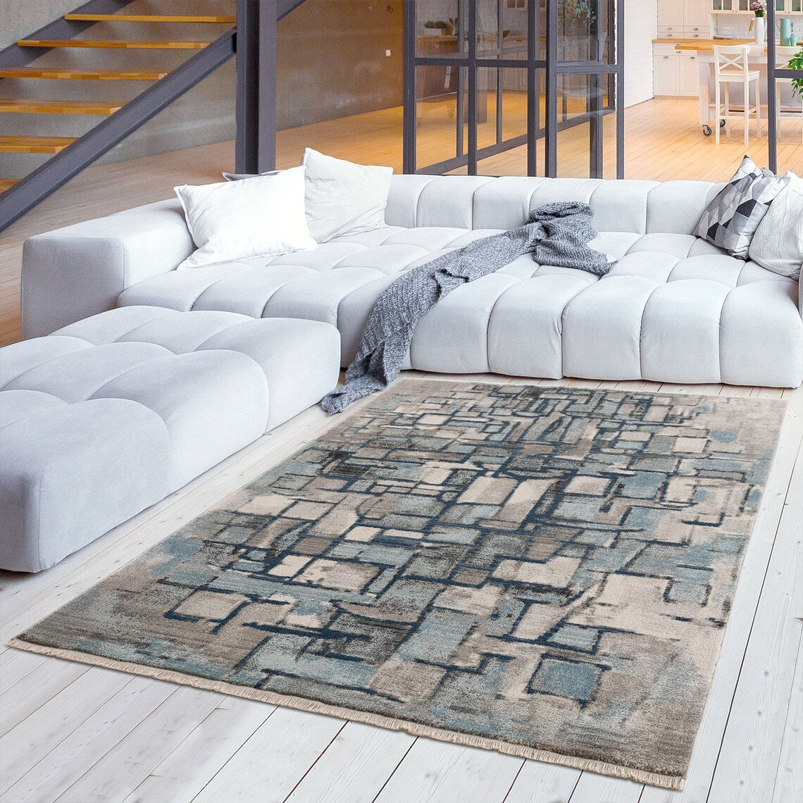 Vintage Stylish High Quality Shaped&Patterned Turkish Traditional Acyrilic Rugs-Carpets