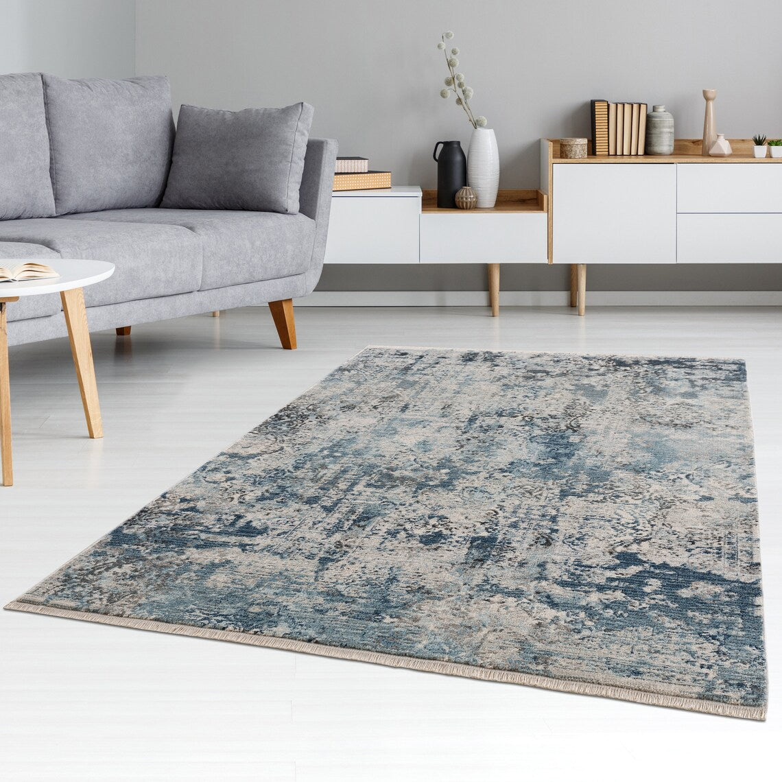 Vintage Stylish High Quality Shaped&Patterned Turkish Traditional Acyrilic Rugs-Carpets