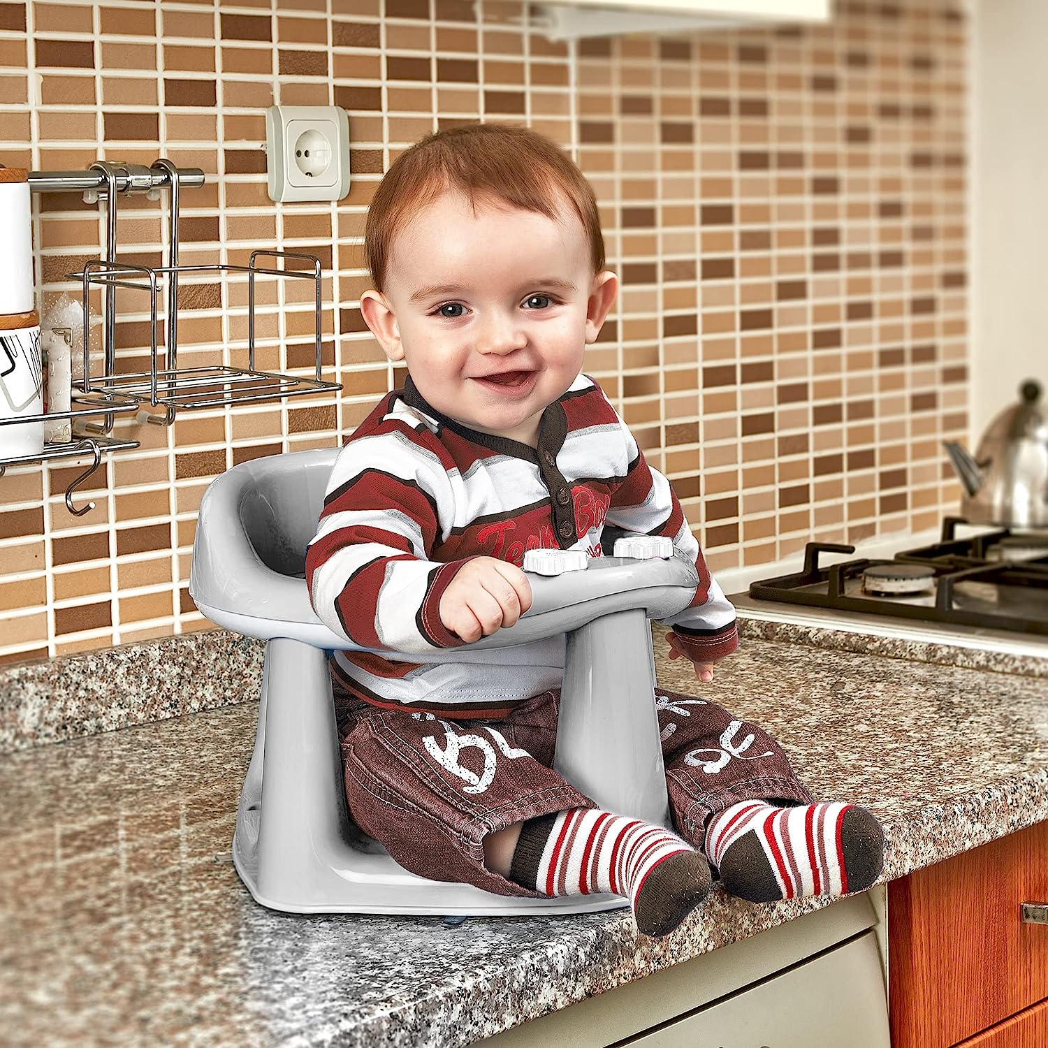 3 in 1 Baby Toddler Child Bath Support Seat Grey