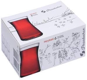 PASABAHCE HEYBELI 6x140ml Tea Glasses