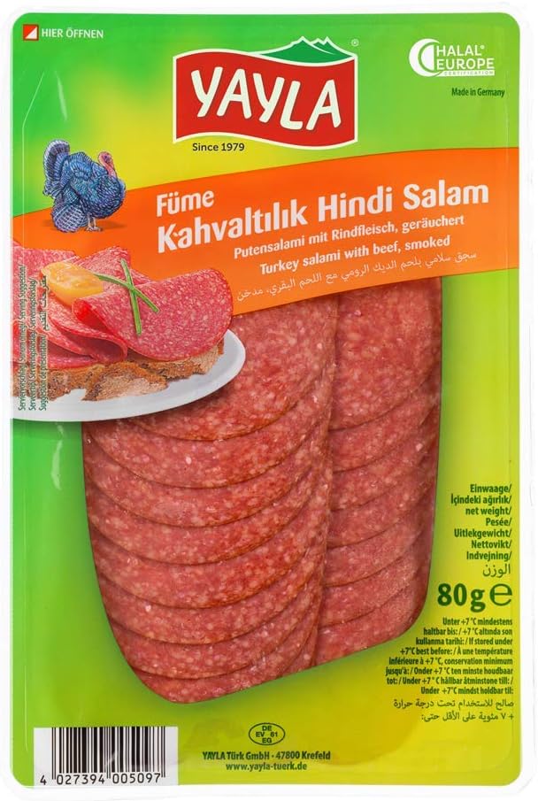 Yayla Turkey Salami - Kahvaltilik Hindi Salam 2x80gr