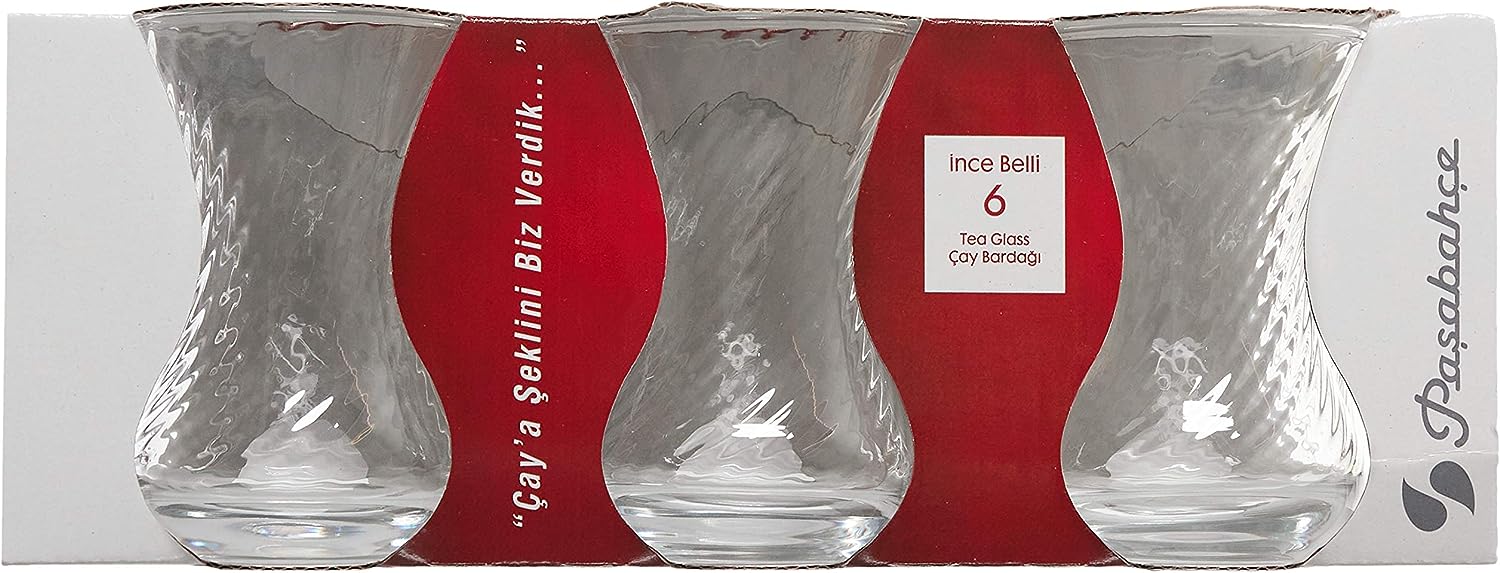 Pasabahce Incebel Tea Glasses Sets of 6 Pieces 125ml