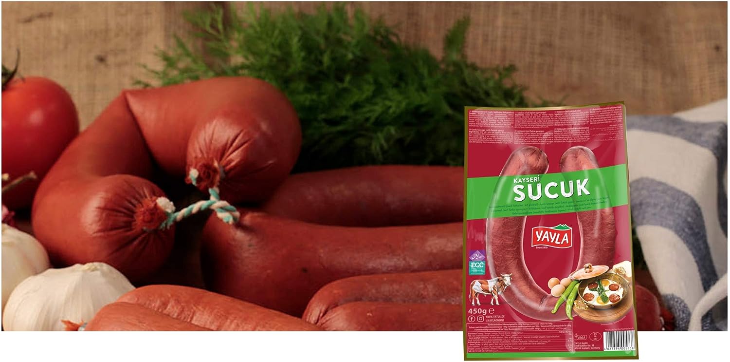 Yayla Garlic Sausage - Yayla Kayseri Sucuk 450g
