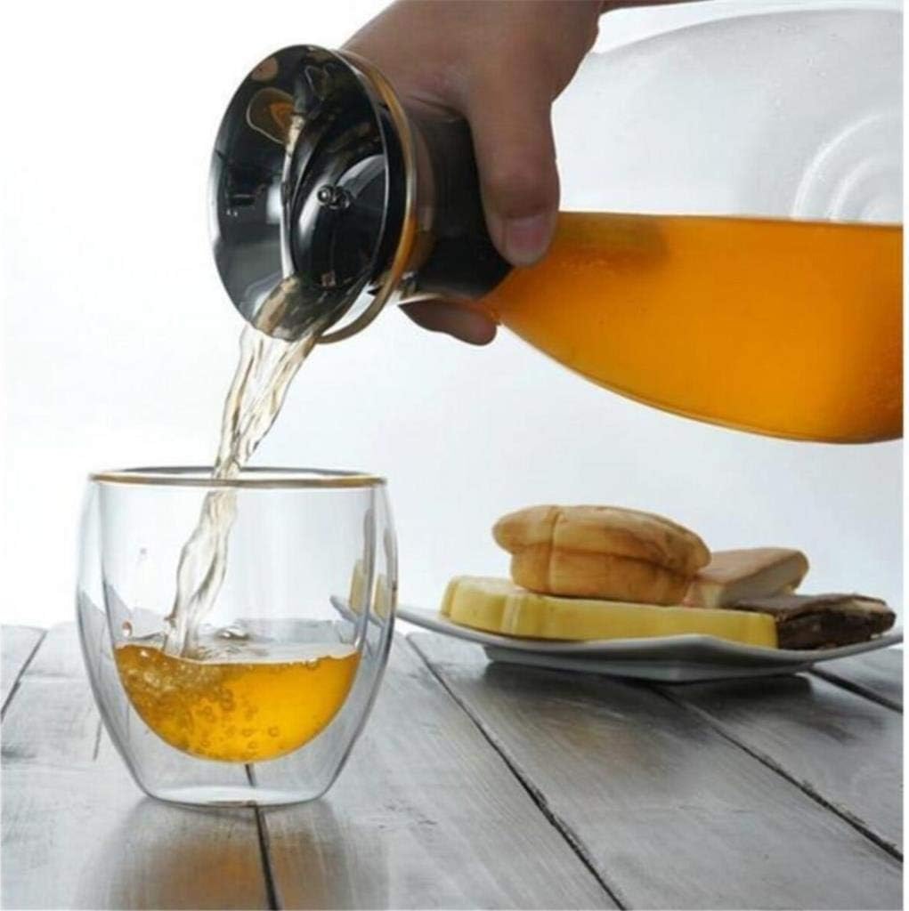Perotti Double Wall Coffee Glass 350ml with Bamboo Cover