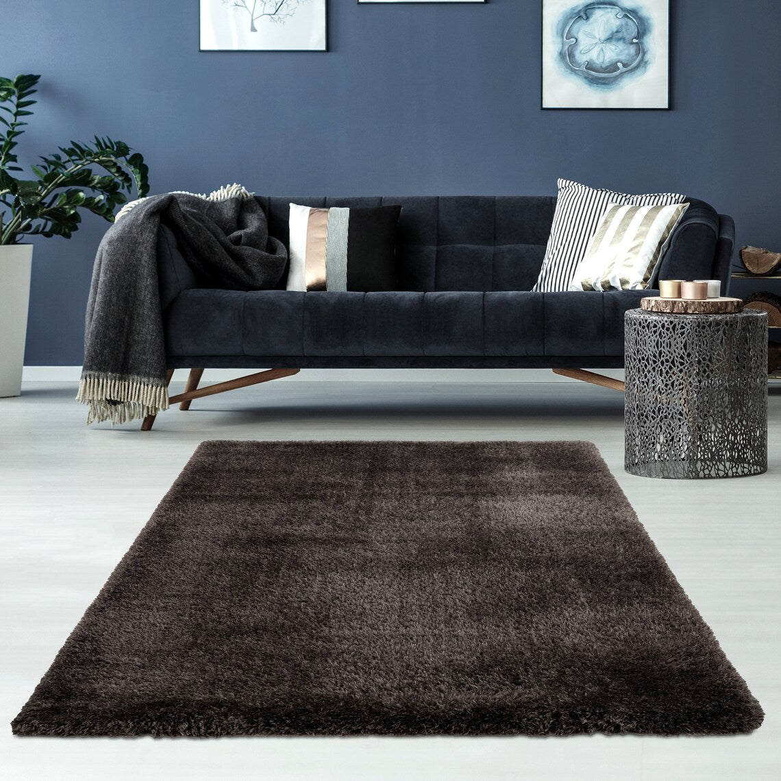 Stylish High Quality Coloured Shaped&Patterned Living Room Saloon Feather Rugs-Carpets