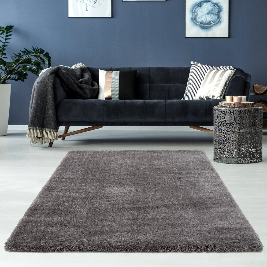 Stylish High Quality Coloured Shaped&Patterned Living Room Saloon Feather Rugs-Carpets