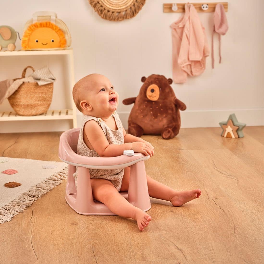 3 in 1 Baby Toddler Child Bath Support Seat Pastel Pink