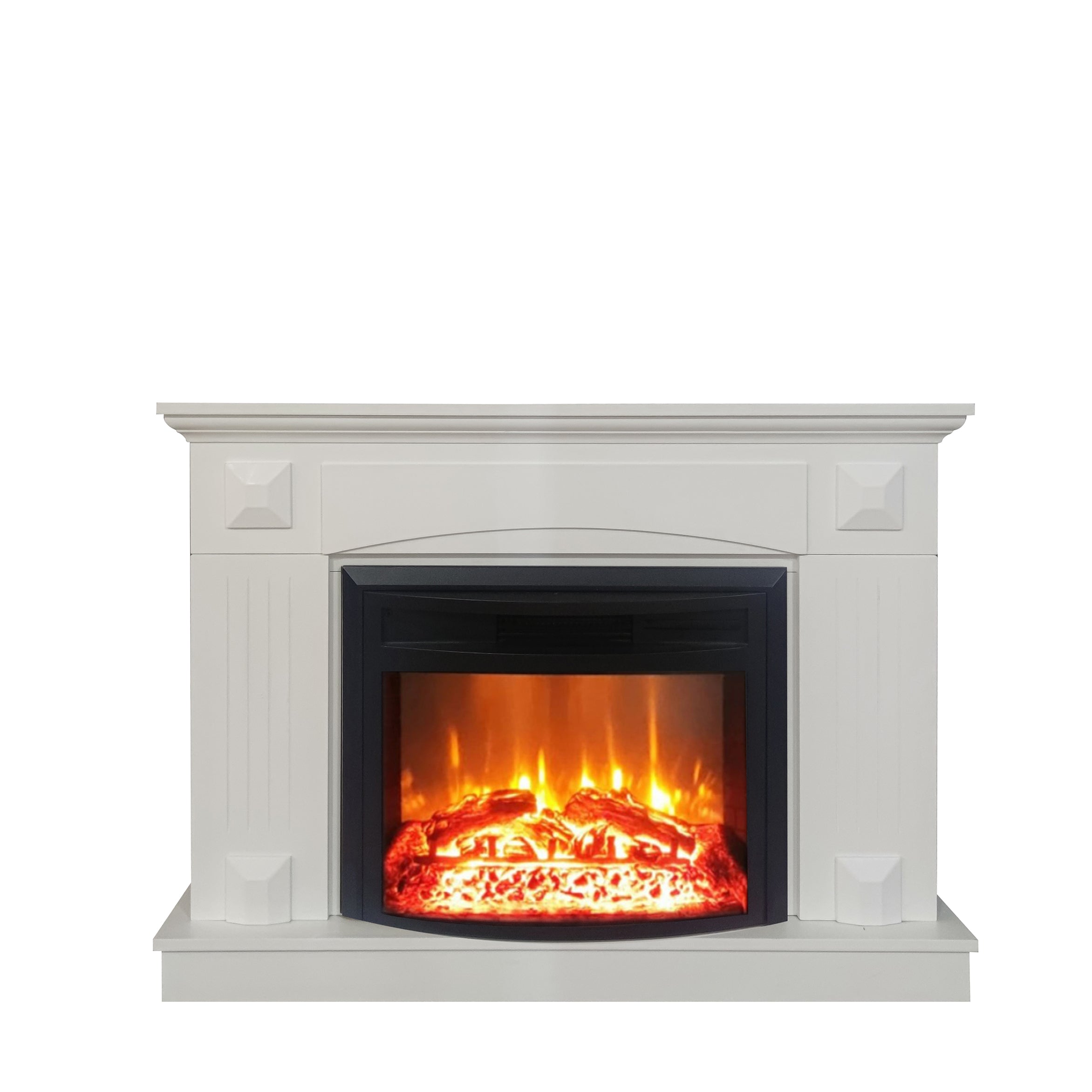 Santorini White Fireplace