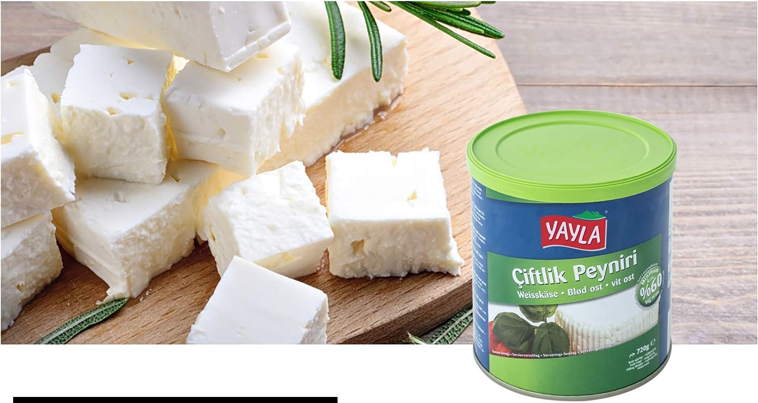 Yayla White Cheese 60% Fat I.D.M- Feta Cheese- Beyaz Peynir 400g