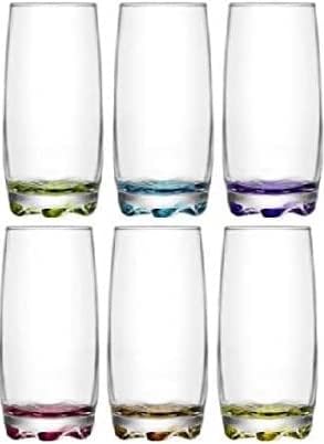 LAV 6x Multicolour 390ml Adora Highball Glasses
