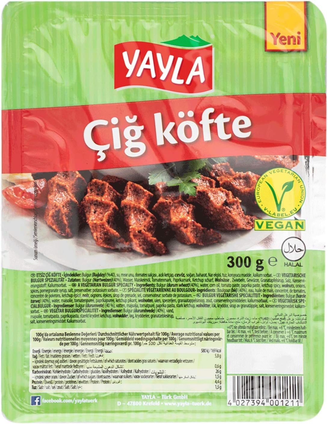 Yayla Cig Kofte- Vegetarian Bulgur Specialty 300Gr