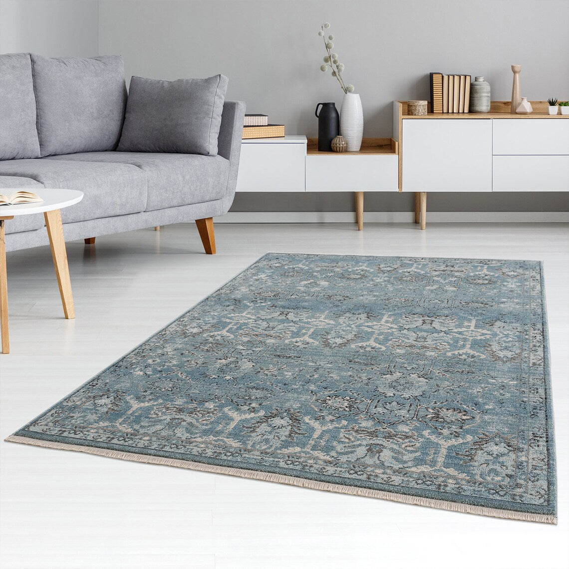 Vintage Stylish High Quality Shaped&Patterned Turkish Traditional Acyrilic Rugs-Carpets