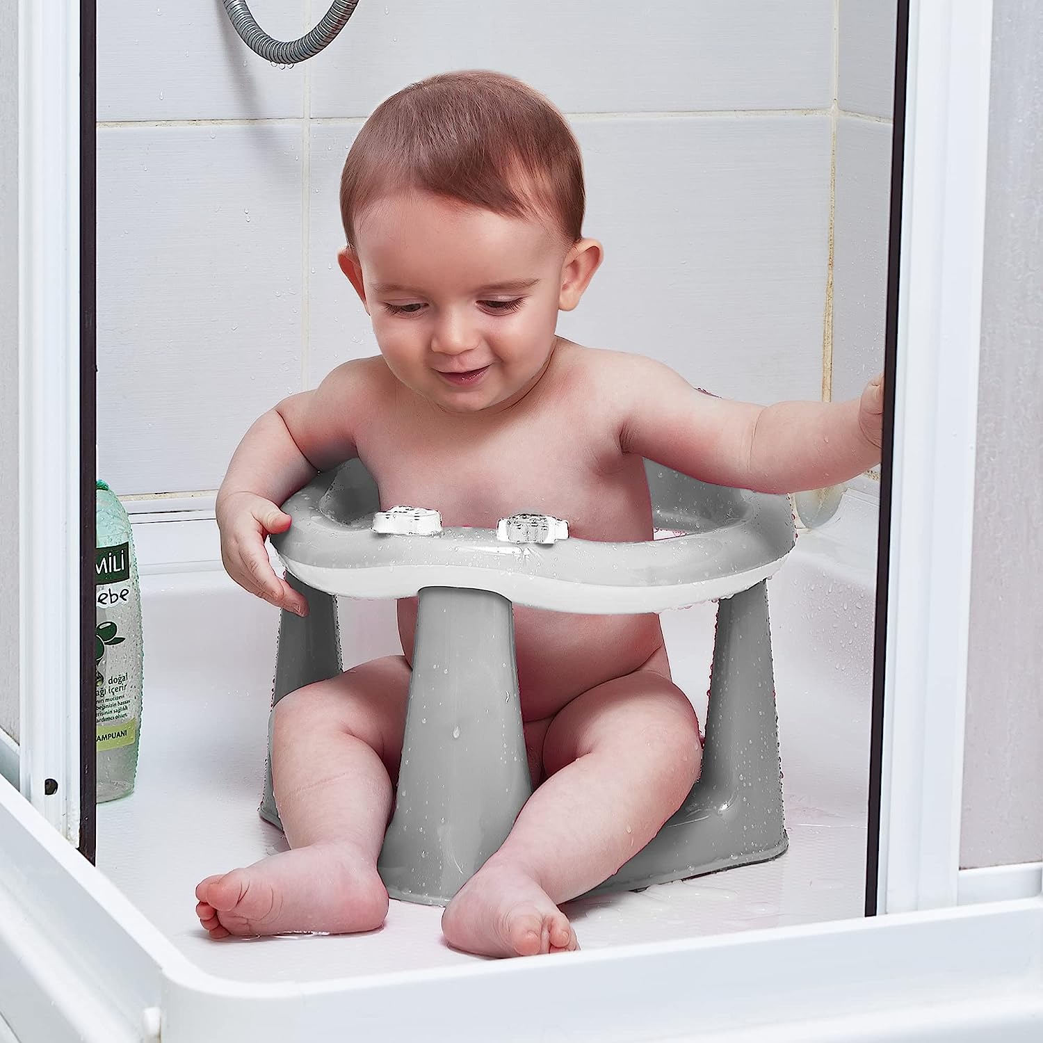 3 in 1 Baby Toddler Child Bath Support Seat Grey