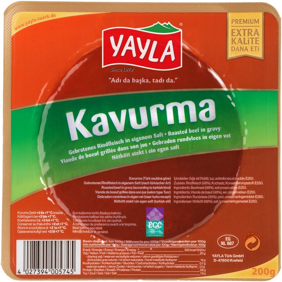 Yayla Roastbeef in Gravy - Kavurma 2x200gr