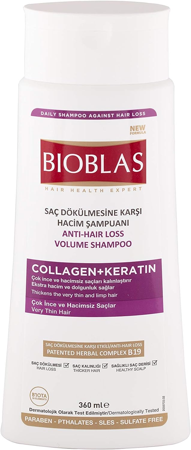 Bioblas Anti Hair Loss Collagen+Keratin Shampoo 360ml
