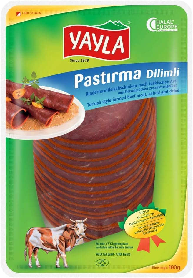 Yayla Turkis Style Salted Dried Beef - Pastirma Dilimli 2x100gr