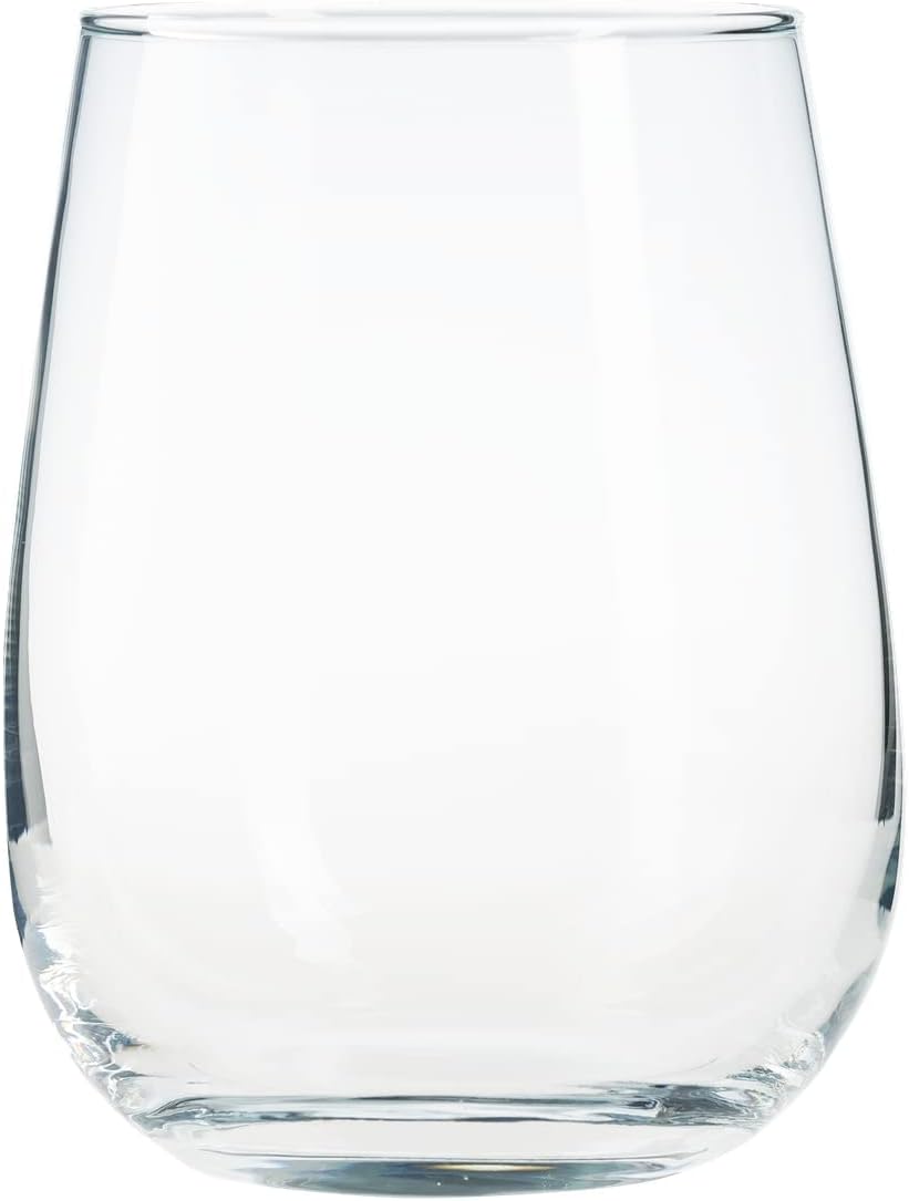 6X Clear Drinking Tumbler Glass Set 475ml