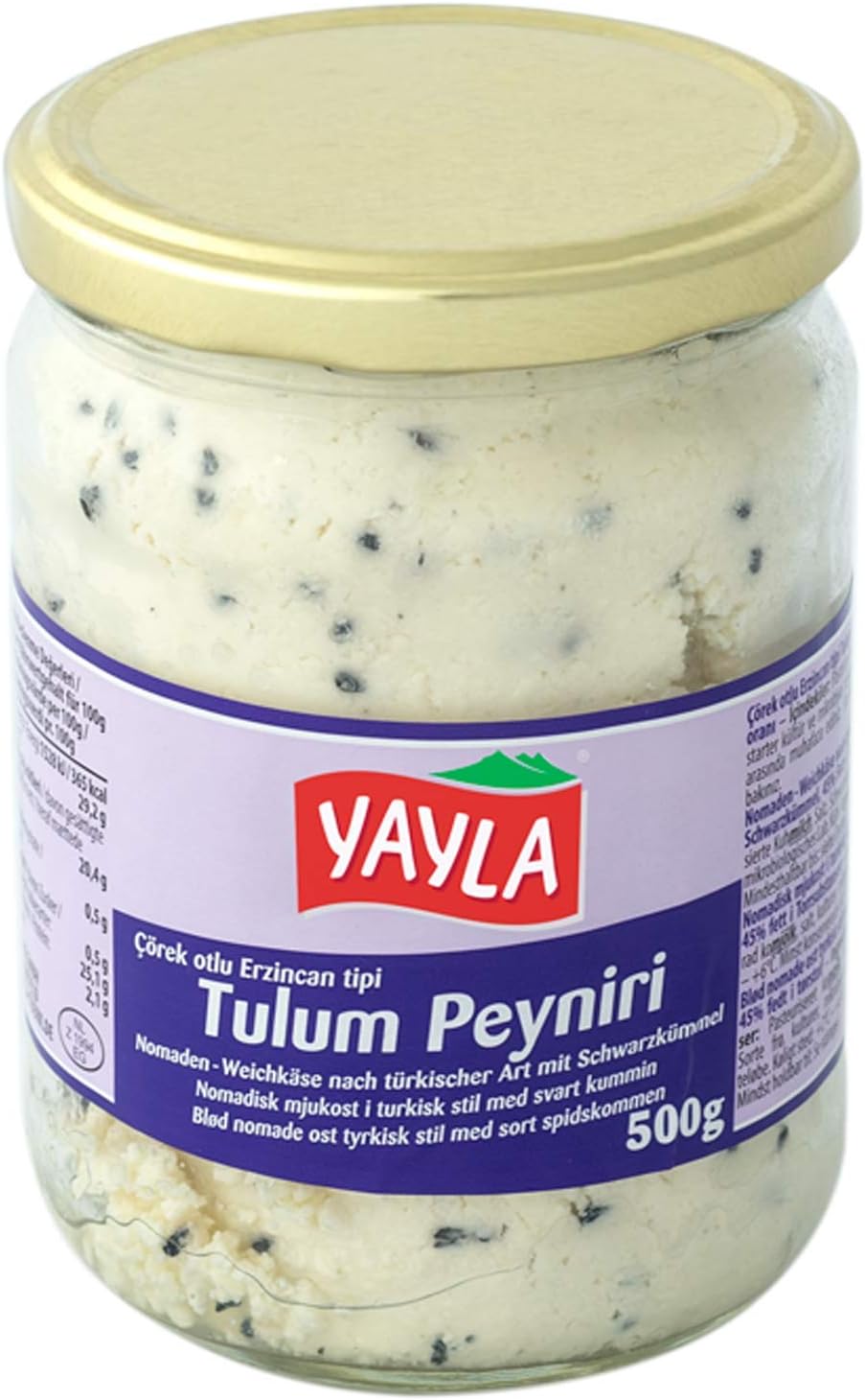 Yayla Soft Cheese With Black Seed Turkish Style- Corek Otlu Tulum Peyniri 500g