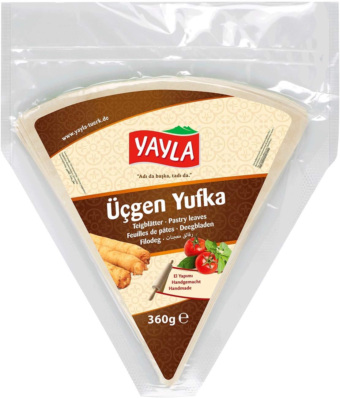 Yayla Ucgen Yufka-Pastry Leaves Handmade 2x360gr